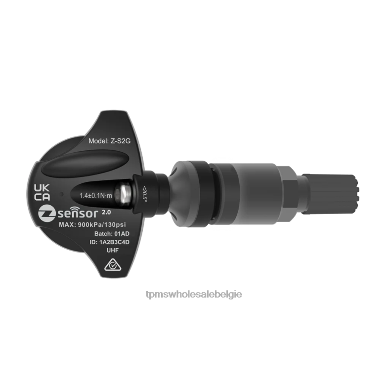 TPMS België - Chrysler oe vervangende tpms-sensor - oe p/n 52088990ac freq 433mhz 42XLV281 metalen klepsteel - donkergrijs